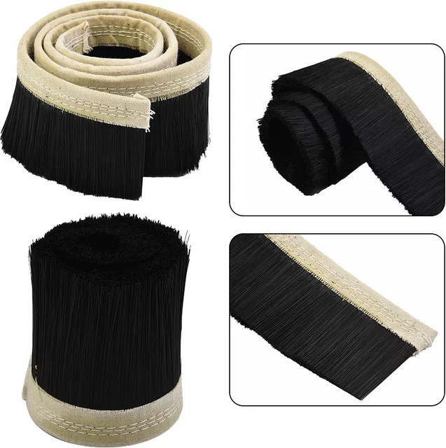 VIE LENTE Nylon Staubschutz Bürste in Schwarz für Spindel Graviermaschinen und CNC Router - Bild 1