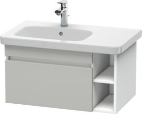 Duravit Waschtischunterschrank DuraStyle in Betongrau und Weiß mit 1 Auszug, B: 73 cm, T: 44,8 cm - Bild 1