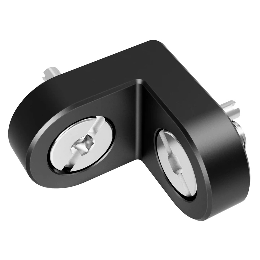FEICHAO Rechtwinkliger verlängerter Halterungsanschluss 1/4" 3/8" für Stativkopf und Kamerakäfig in Schwarz - Bild 3