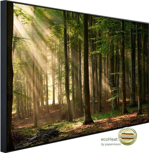 papermoon Infrarotheizung EcoHeat Herbstwald mit Matt-Effekt in Bunt, App-Steuerung und Überhitzungsschutz - Bild 1
