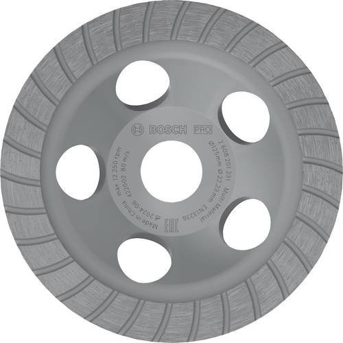 Bosch Diamanttopfscheibe Best for Universal Turbo Schleifscheibe für Beton, Gelb/Grau, Durchmesser: 125 mm, Bohrung: 22,23 mm, Dicke: 12,5 mm - Bild 1