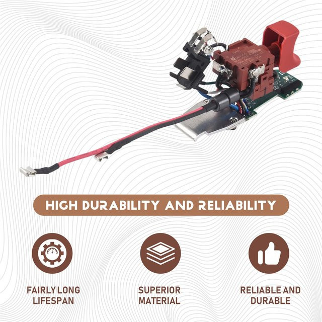 Bosch REST Schalterauslöser 16072335DK in Rot für GSR10.8-2-LI, GSR12-2-LI, GSB10.8-2-LI, 10.8-2-LI und 12-2-Li Bohrschrauber - Bild 1