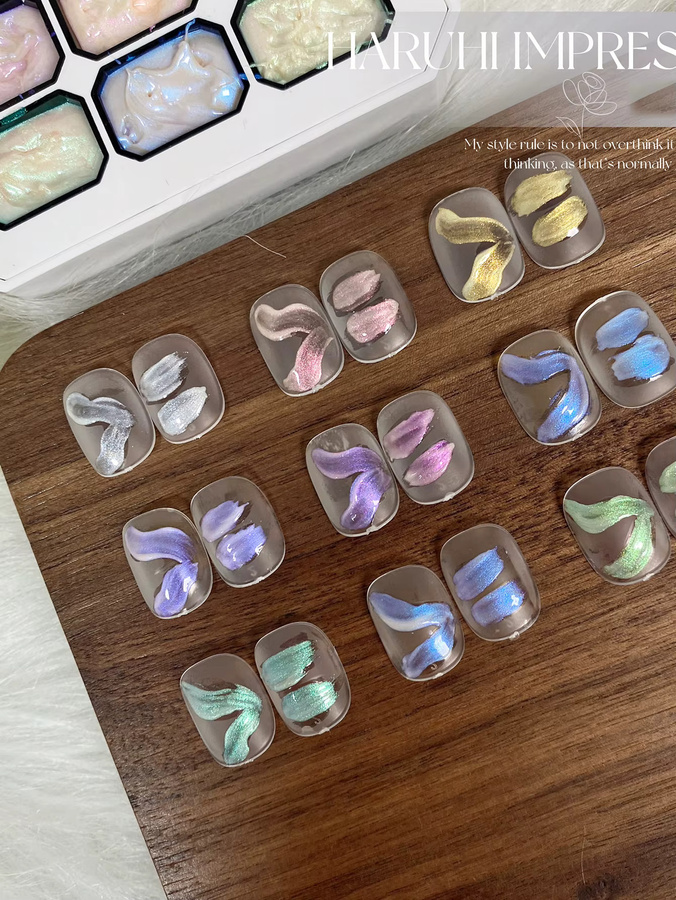 SJP Aurora Pearl Effect Nagellack, Schimmernd, 9 Farben - Bild 2