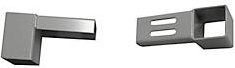 Treston Halter-Set für Lochplatten RL120, RL150 und RL180 aus Stahl in Lichtgrau Matt, 4 Stück - Bild 1