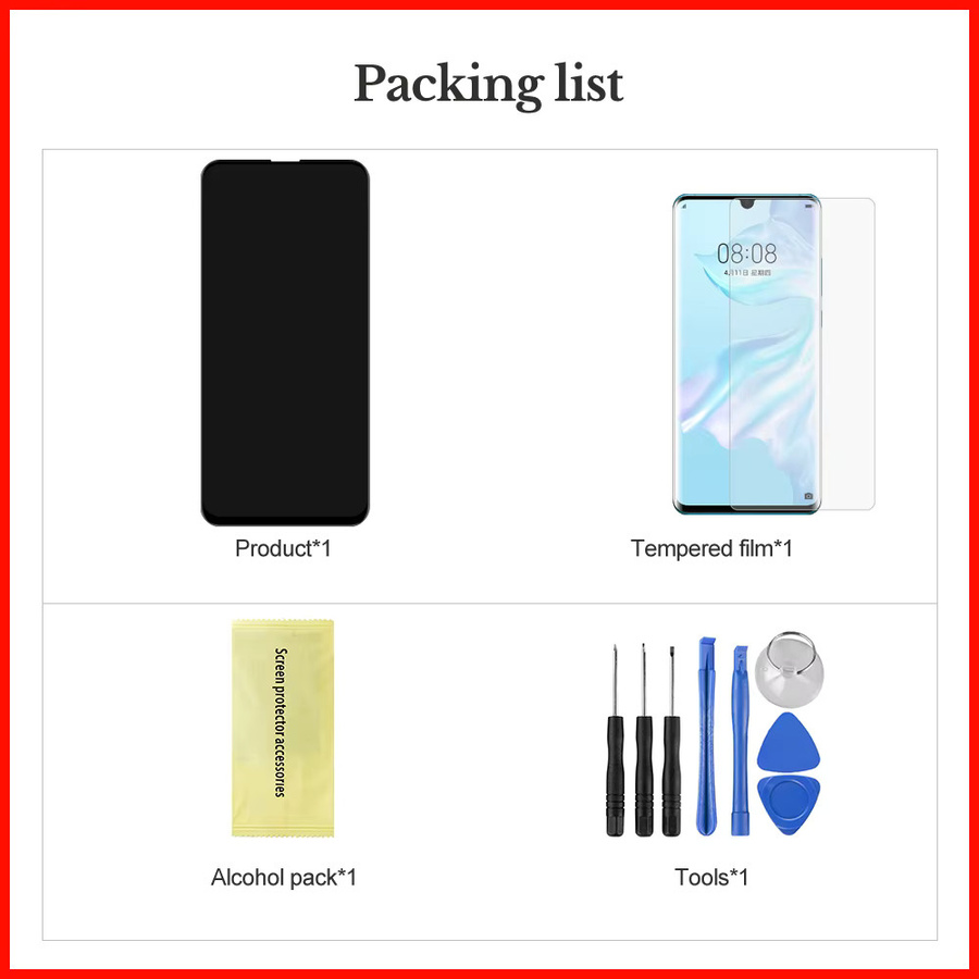 Huawei Y9S P Smart Pro 2019 Ersatz LCD-Display mit Touchscreen-Digitizer-Baugruppe in Schwarz, 6,59 Zoll - Bild 5