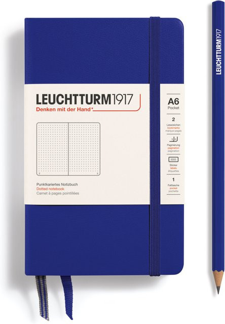 LEUCHTTURM1917 Notizbuch Pocket Hardcover A6 Dotted Ink Blue - Bild 1