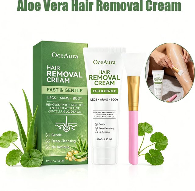 OceAura Haarentfernungscreme Aloe Vera, Unisex, Körper - Bild 1