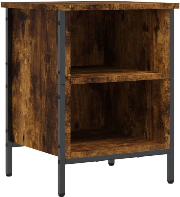 vidaXL Schuhregal Räuchereiche in Braun aus Holzwerkstoff und Stahl B/T/H: 38 x 35 x 50 cm - Bild 1