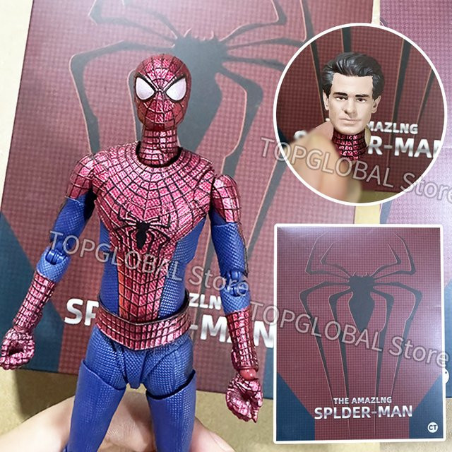 Bandai S.H.Figuarts The Amazing Spider-Man Andrew Garfield Marvel Actionfigur in Rot - Bild 1