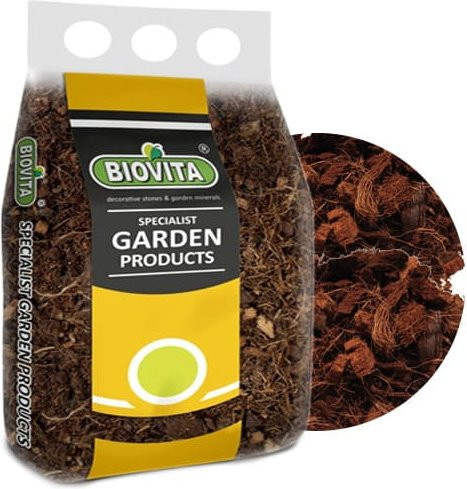 BIOVITA Kokoschips als Spezialsubstrat für Pflanzen und Blumen, braun, 5 l - Bild 1