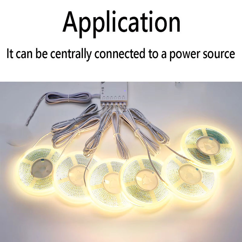 Gyarfas COB LED-Streifen mit Dupont-Schnittstelle, 12V, Weiß, 320 LEDs/m, weich schneidbar - Bild 3