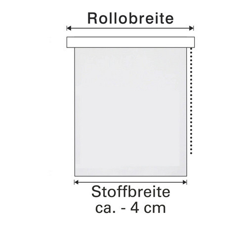 Gardinia Thermo-Rollo aus Polyester, weiß, verdunkelnd, B: 100 cm, H: 150 cm - Bild 1