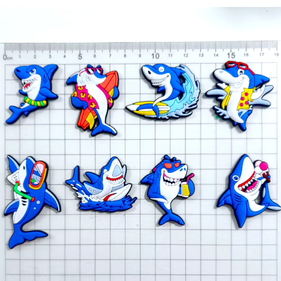 MINISO Schuh Charms, Sommer Haie Cartoon Serie, Kinder - Bild 5