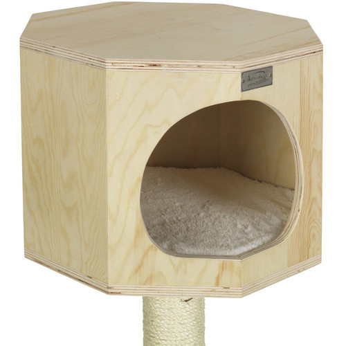 ARMARKAT Kratzbaum Lena in Holzoptik mit Höhle und Sisal, Farbe: Beige/Braun, Höhe: 116 cm - Bild 3