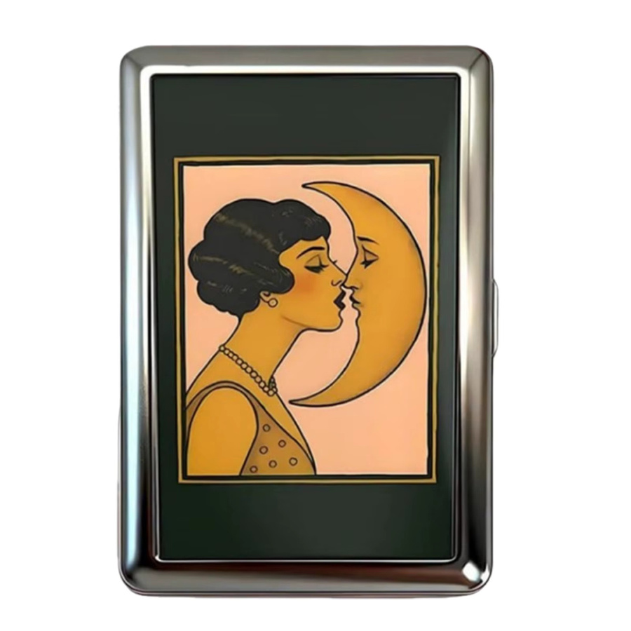Multifunktionales Kartenetui im Art-Deco-Design aus Metall in Multicolour - Bild 1
