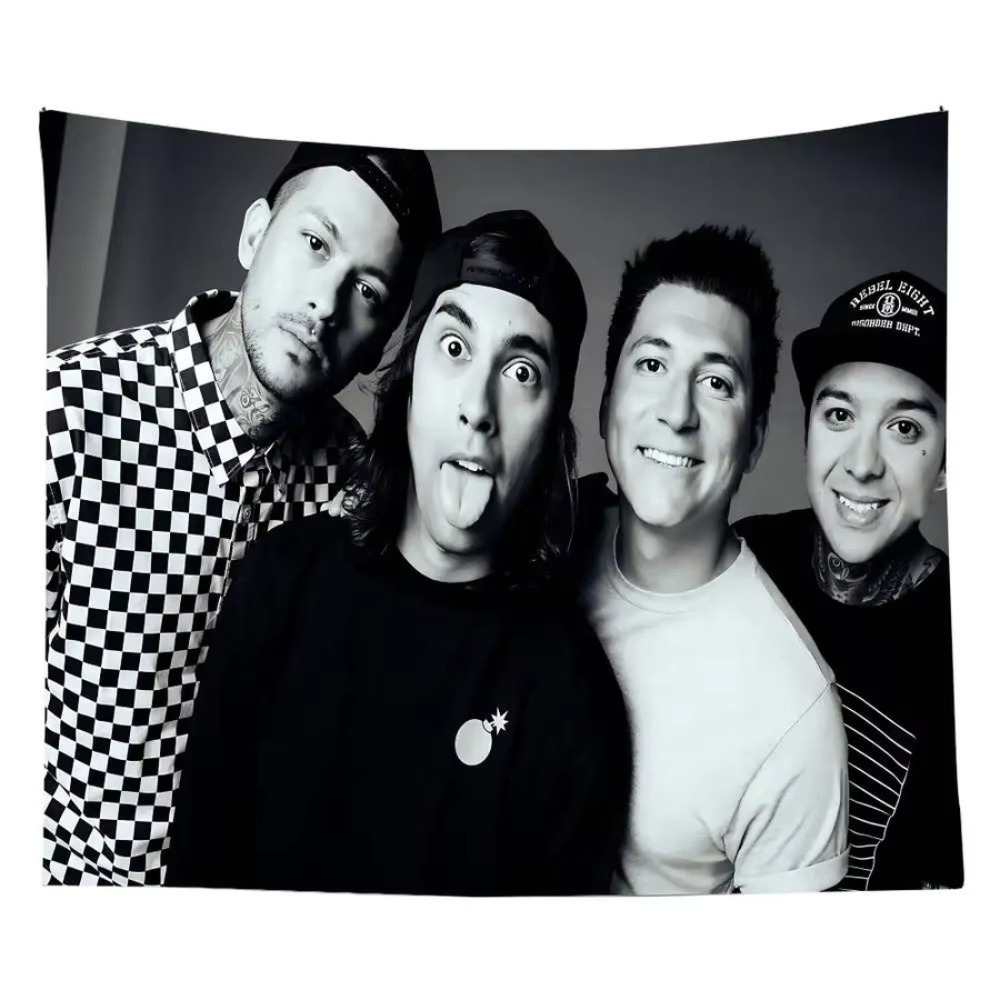 Pierce The Veil Band Collide With The Sky Wandteppich von 52TOYS in Multicolour, Rechteckiger Wandbehang aus Textil, Breite: 110 cm, Höhe: 60 cm - Bild 6