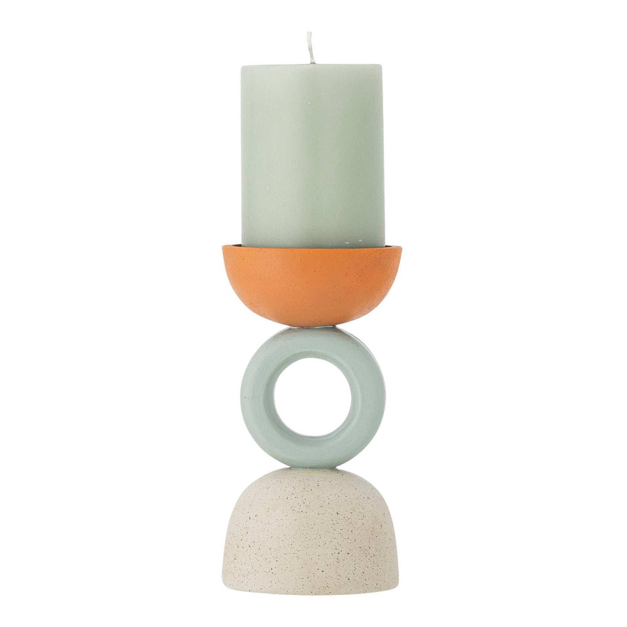 Bloomingville Teelichthalter Loretta aus Polyresin in Orange - Bild 1