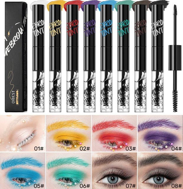 QIBEST Augenbrauen-Gel-Mascara, braun, Damen - Bild 1