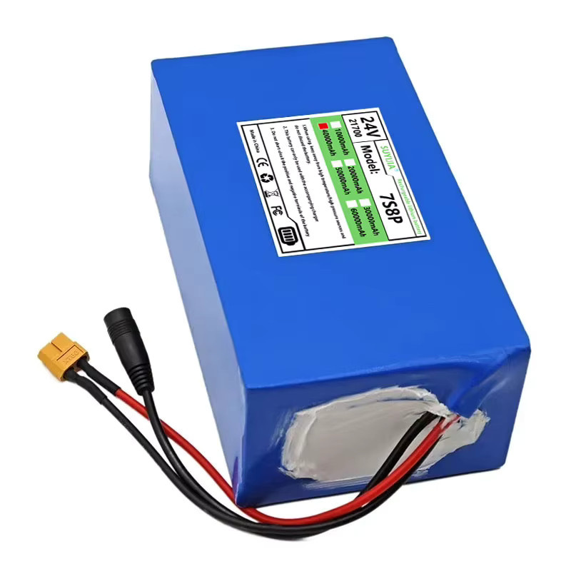 SUYIJIA Hochleistungs-Lithiumbatterie 24 V 40 Ah mit integriertem BMS, 40000 mAh, Blau - Bild 3