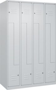 C+P Z-Spind Classic PLUS Spind mit 8 Fächern, grau, H x B x T: 185 x 120 x 50 cm - Bild 1