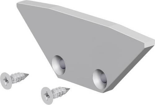 EVN Lichttechnik APTE EAP Profil-Endkappe aus Aluminium in Silber, B: 40,00 mm, H: 3 mm - Bild 1