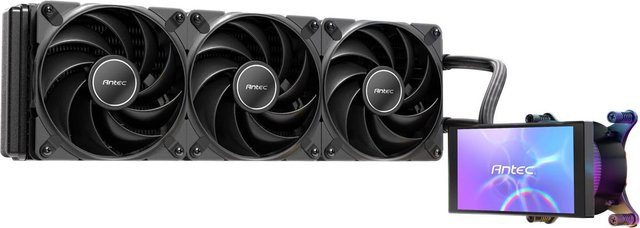 Antec Vortex View 360 AIO Flüssigkeitskühler mit LCD-Display in Schwarz - Bild 1