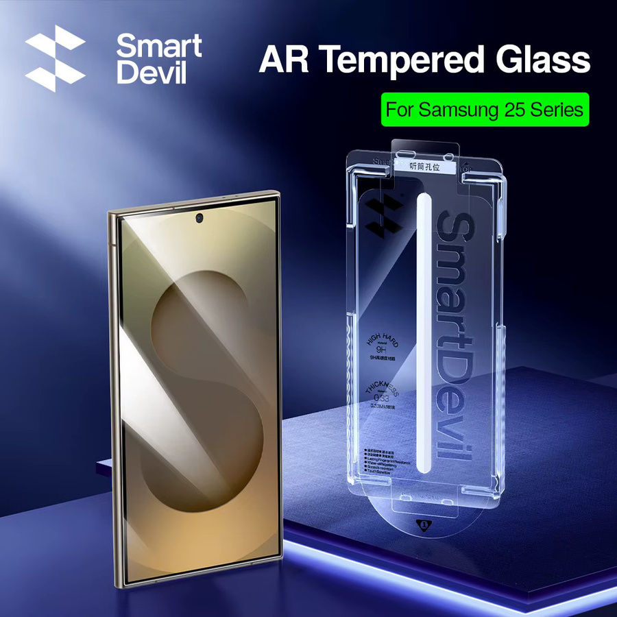 SmartDevil AR Gehärteter Glasfilm für Samsung S26 Ultra und Samsung S25 Ultra, Transparent, Anti-Fingerabdruck mit staubfreier Box - Bild 4