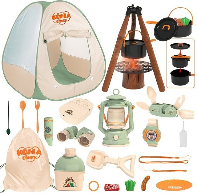 SONGYI Kinder Camping Set Spielzeug Outdoor Explorer Kit, Rollenspiel - Bild 1