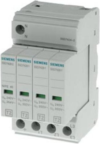 Siemens Überspannungsschutz-Ableiter 5SD7424-2 in Grau mit 40 kA - Bild 1