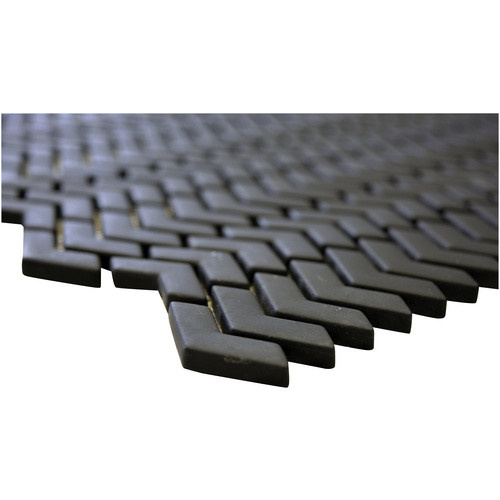 HuH Mosaik Mosaikfliese Cuba aus Glas in Schwarz als Wandbelag oder Bodenbelag, Breite: 29,5 cm, Länge: 29 cm - Bild 2