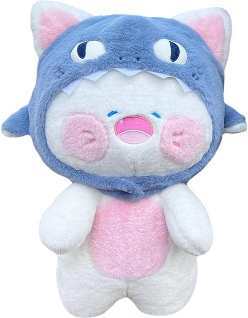 Binchi Keji Travel Flauschige Katze, Plüsch, Stofftier, Grau - Bild 1