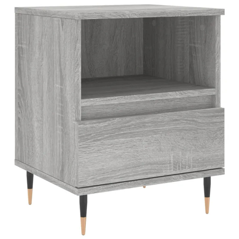 Vidaxl Nachttische 2er-Set in Grau, modern und klassisch, B/T/H: 40 x 35 x 50 cm - Bild 8