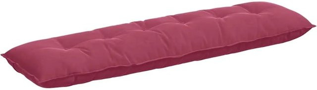 vidaXL Rückenkissen aus Cordstoff in Weinrot, B/H: 180 x 50 cm - Bild 1