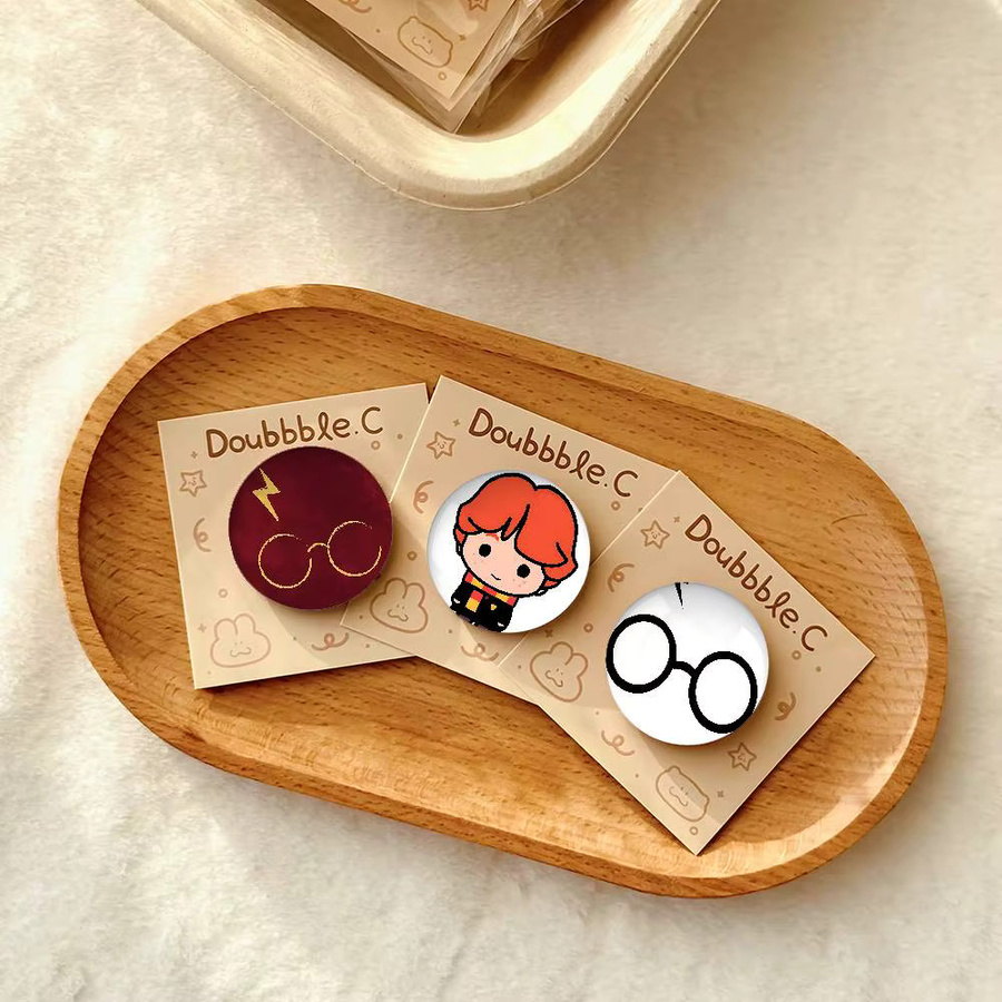 Harry Potter Abzeichen, Cartoon Runde Brosche, Acryl, Pins - Bild 3