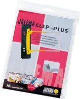 Jalema Abheftbügel Clip Plus aus Kunststoff, 10 Stück, Schwarz, Gelb, Weiß - Bild 2