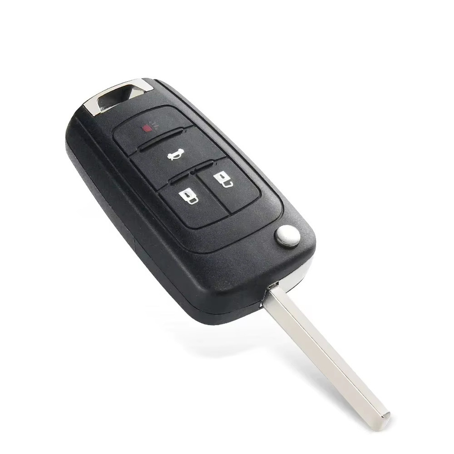 KEYYOU Flip Auto Schlüssel Shell für Chevrolet Cruze Epica Lova Camaro Impala sowie Opel Astra J Corsa Insignia in Schwarz - Bild 3