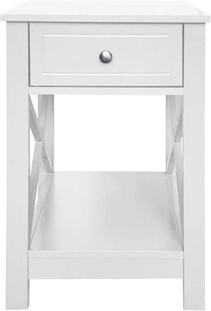 HTI-Living Nachttisch Hayet im Landhausstil, Weiß - Bild 1
