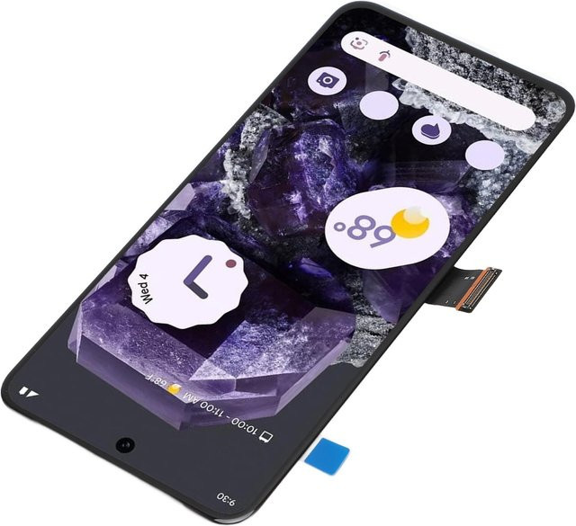 Google Pixel 8 5G LCD-Bildschirmersatz mit 6,2 Zoll Digitizer-Baugruppe und Fingerabdruck-Unterstützung, Schwarz - Bild 1