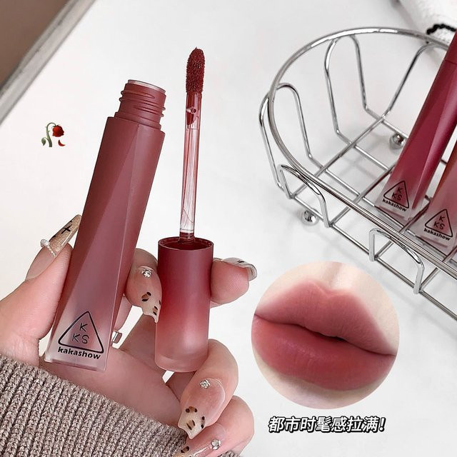 Kakashow Lippenstift, Matter Samt-Lipgloss, Nude, Damen - Bild 1