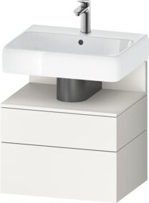 Duravit Waschtischunterschrank Qatego in Weiß mit 1 Kasten und Nischenbereich, B/T/H: 59 x 47 x 59 cm - Bild 1