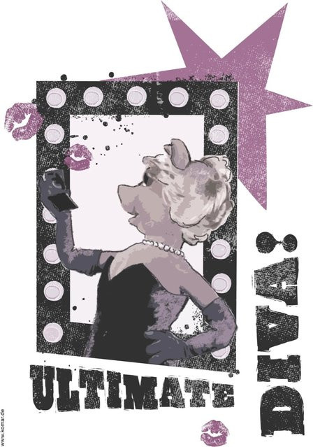 Komar Deko-Sticker Ultimate Diva, Mehrfarbig, Breite: 50 cm, Höhe: 70 cm - Bild 1