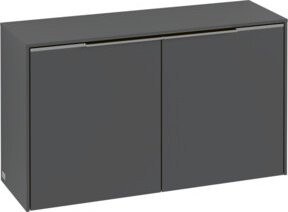 Villeroy & Boch Sideboard Subway 3.0 Wandhängend, Farbe: Weiß Eiche und Grau, B/T/H: 72,8 x 42,3 x 25,6 cm - Bild 1