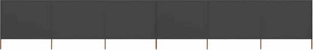 6-teiliges Windschutzgewebe vidaXL in Anthrazit, B/H: 800 x 120 cm - Bild 1