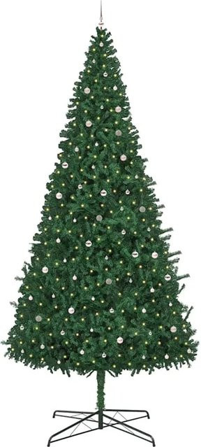 vidaXL Weihnachtsbaum mit warmweißen LED-Lichterketten in Grün, Höhe: 190 cm - Bild 1