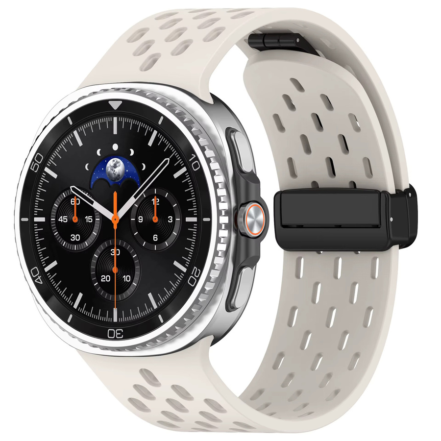 Uhrenarmband Silikon, Weiß, Unisex - Bild 1