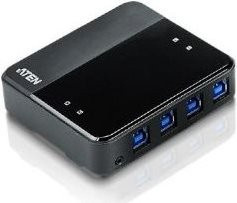 ATEN US434 USB-Umschalter mit 4 x SuperSpeed USB 3.0 Ports in Schwarz - Bild 1