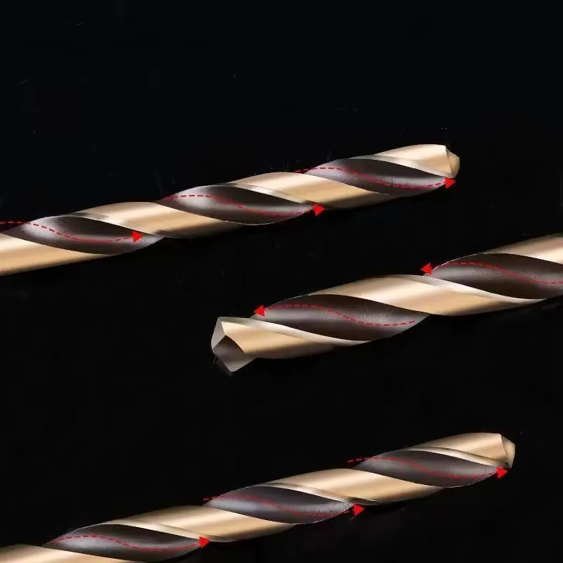 WOZOBUY HSS-Kobalt Spiralbohrer Set mit Sechskant-Schaft für Holz und Metall, Gold - Bild 3