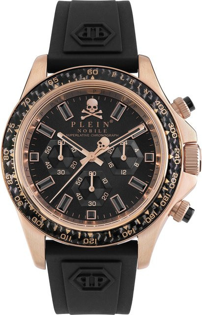 Philipp Plein Chronograph, Quarz, Edelstahl, 43 mm, Herren, Schwarz - Bild 1
