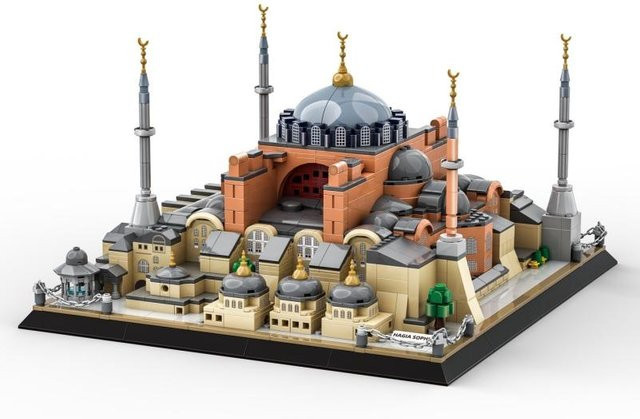 Wucifang Bags Hagia Sophia Bausteine, Architekturmodell, 1434 Teile, ab 6 Jahren - Bild 1