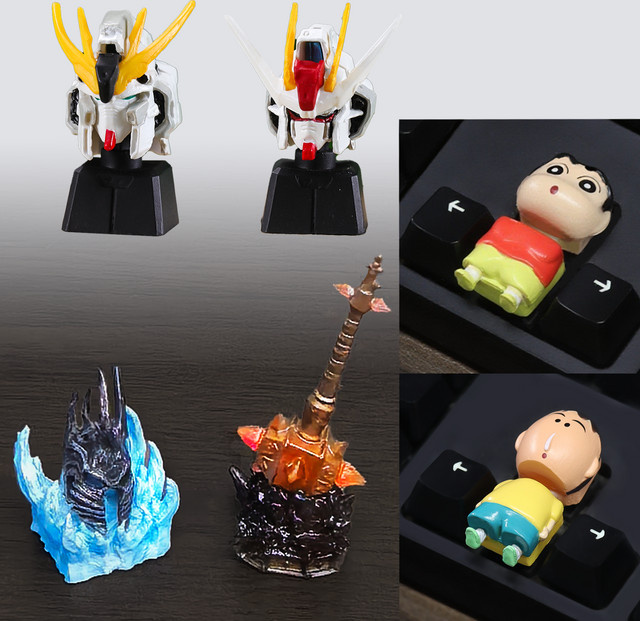 Bandai Gundam Crayon Shin-chan Tastenkappen-Action-Anime-Figur - Bild 1